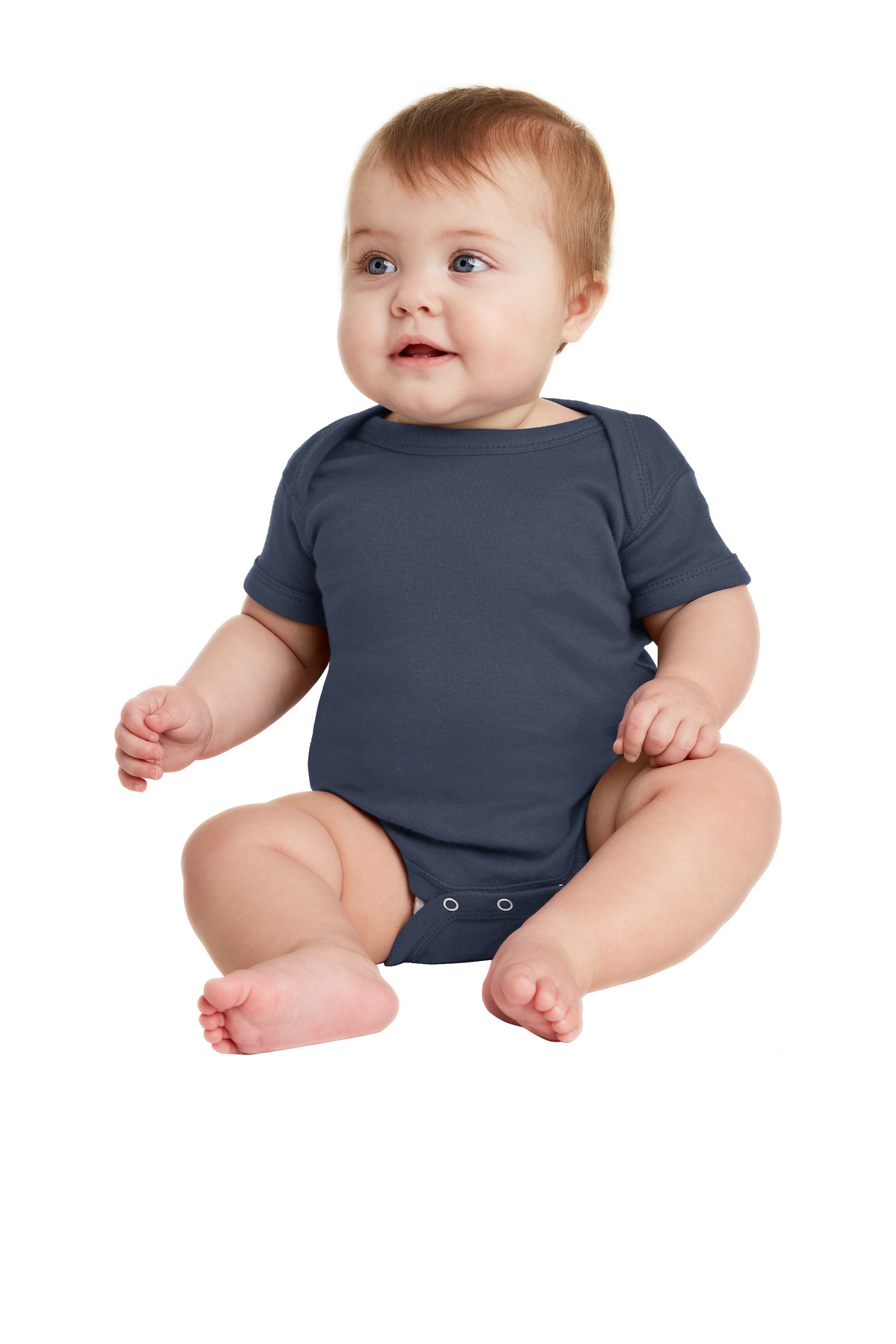 Rabbit Skins &#153;  Infant Short Sleeve Baby Rib Bodysuit. RS4400