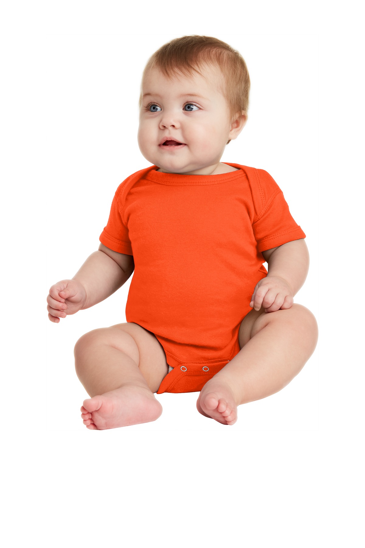 Rabbit Skins &#153;  Infant Short Sleeve Baby Rib Bodysuit. RS4400