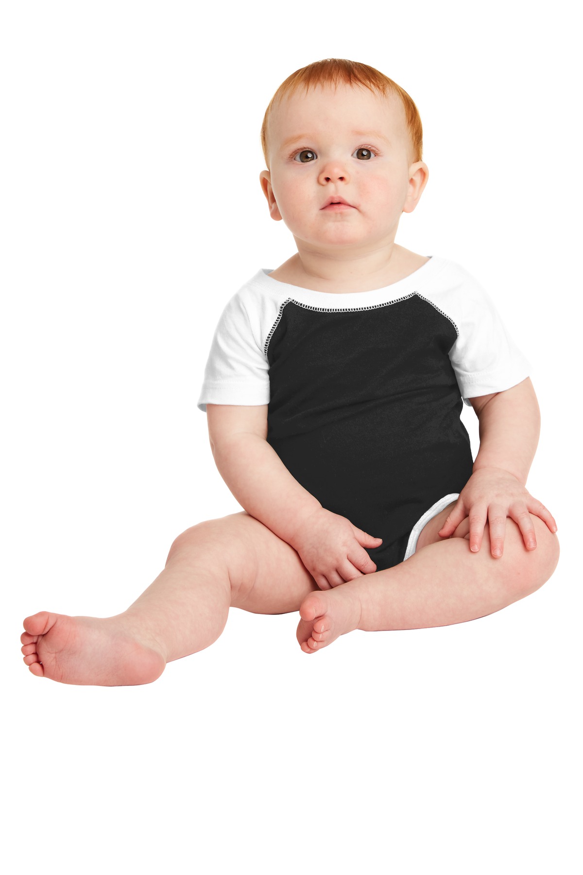  DISCONTINUED  Rabbit Skins &#153;  Infant Baseball Fine Jersey Bodysuit. RS4430