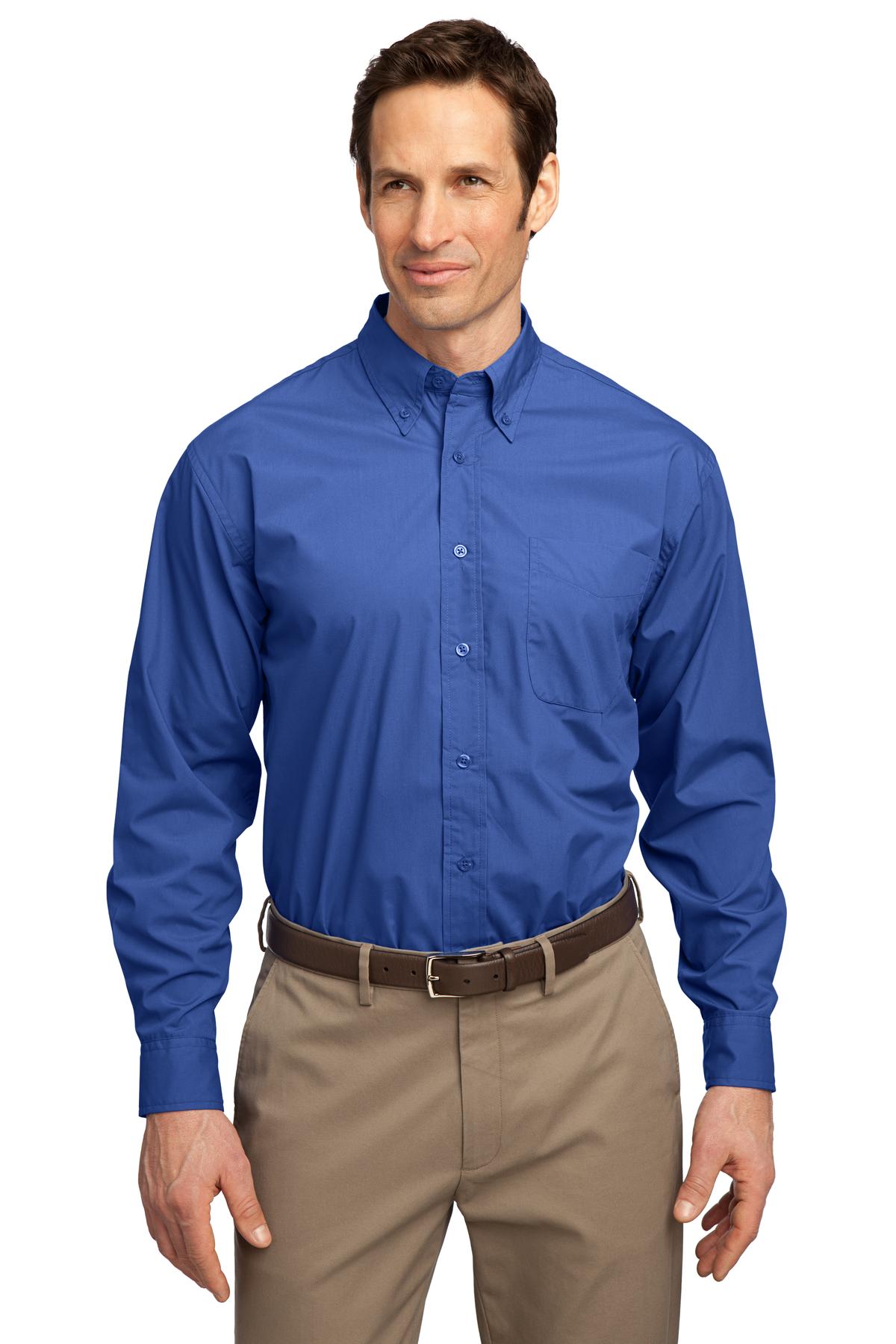  DISCONTINUED  Port Authority &#174;  Long Sleeve Easy Care, Soil Resistant Shirt.  S607