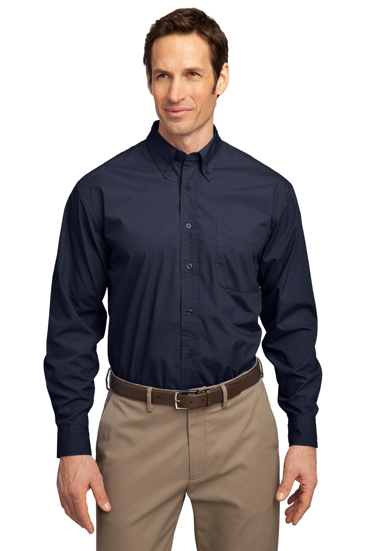  DISCONTINUED  Port Authority &#174;  Long Sleeve Easy Care, Soil Resistant Shirt.  S607