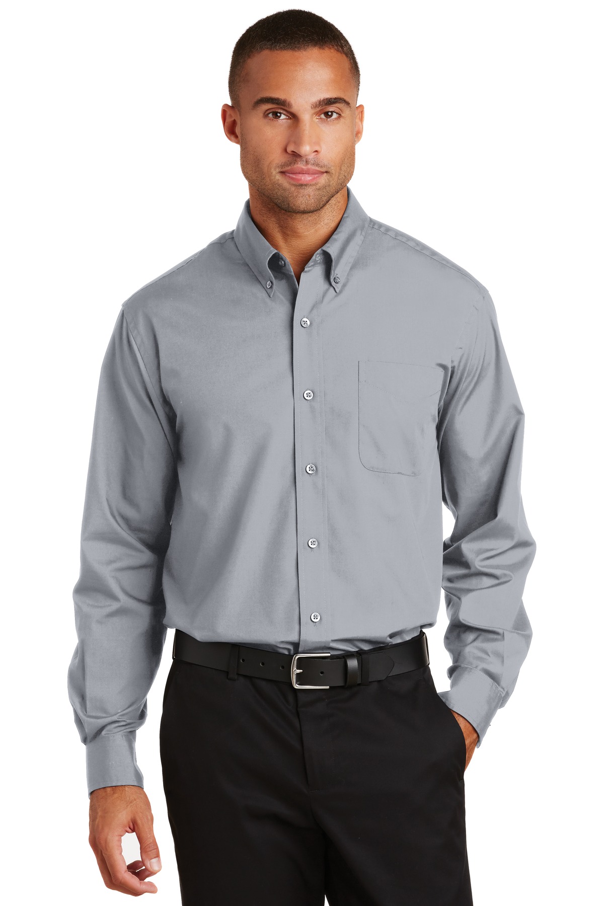  DISCONTINUED  Port Authority &#174;  Long Sleeve Value Poplin Shirt. S632