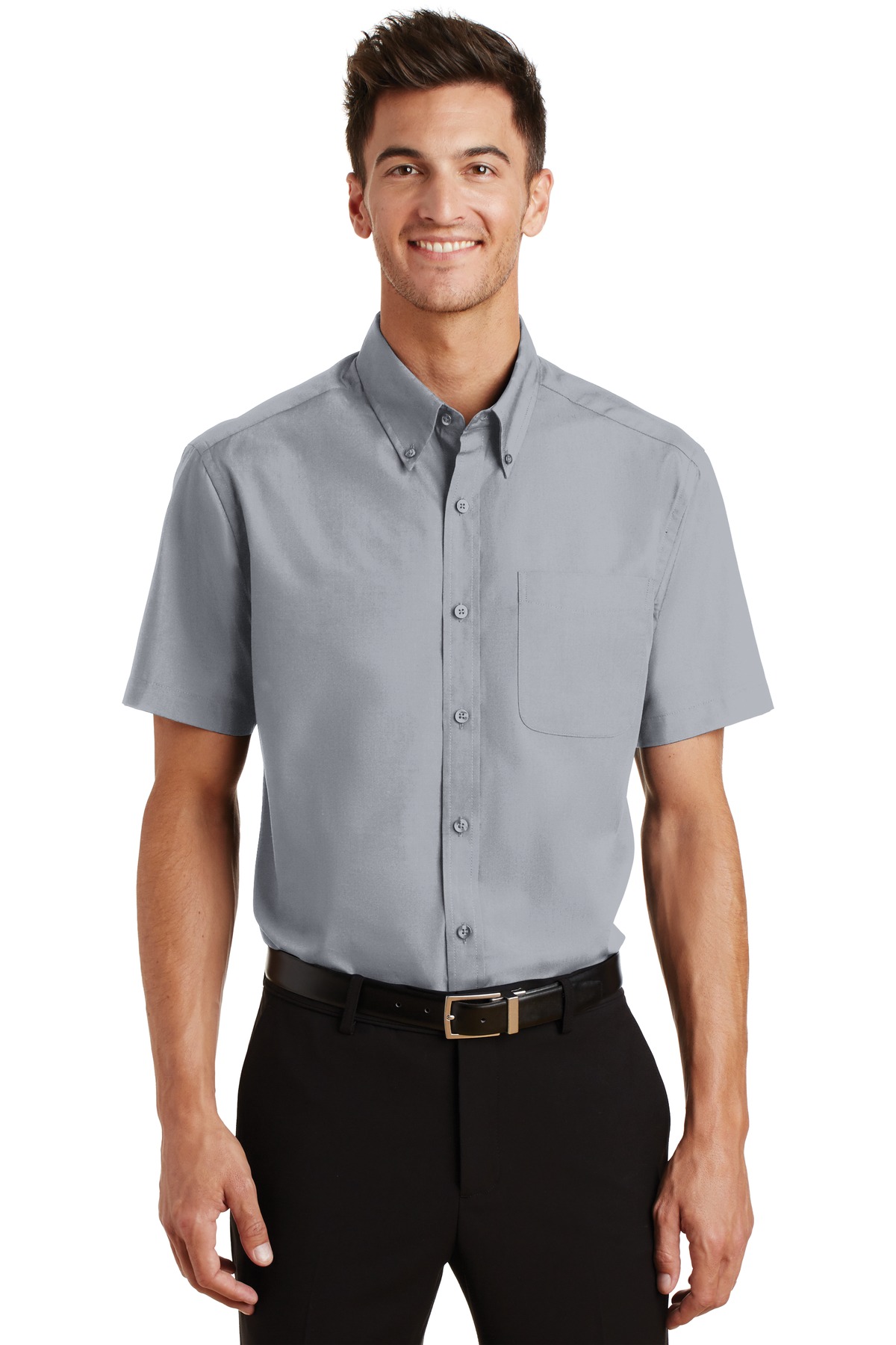  DISCONTINUED  Port Authority &#174;  Short Sleeve Value Poplin Shirt. S633