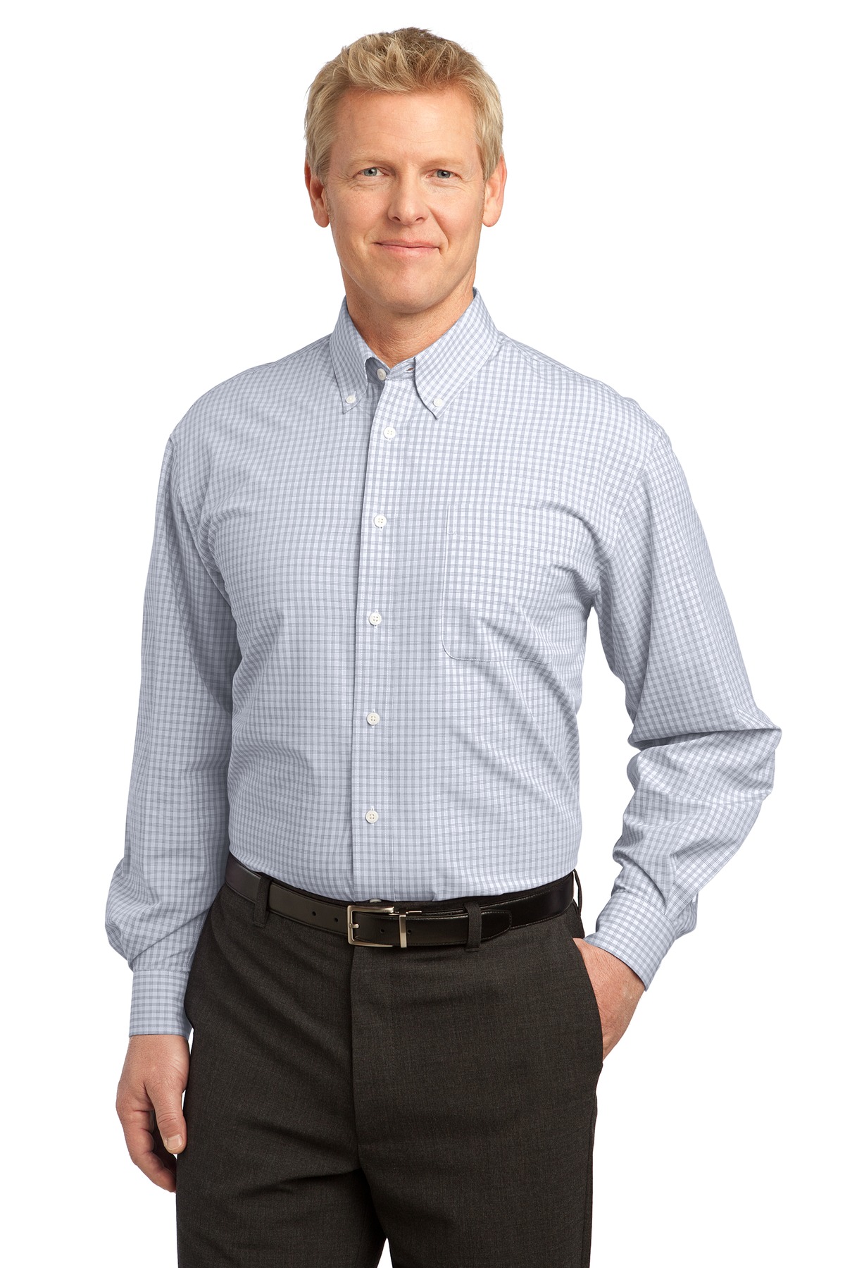 Port Authority &#174;  Plaid Pattern Easy Care Shirt. S639