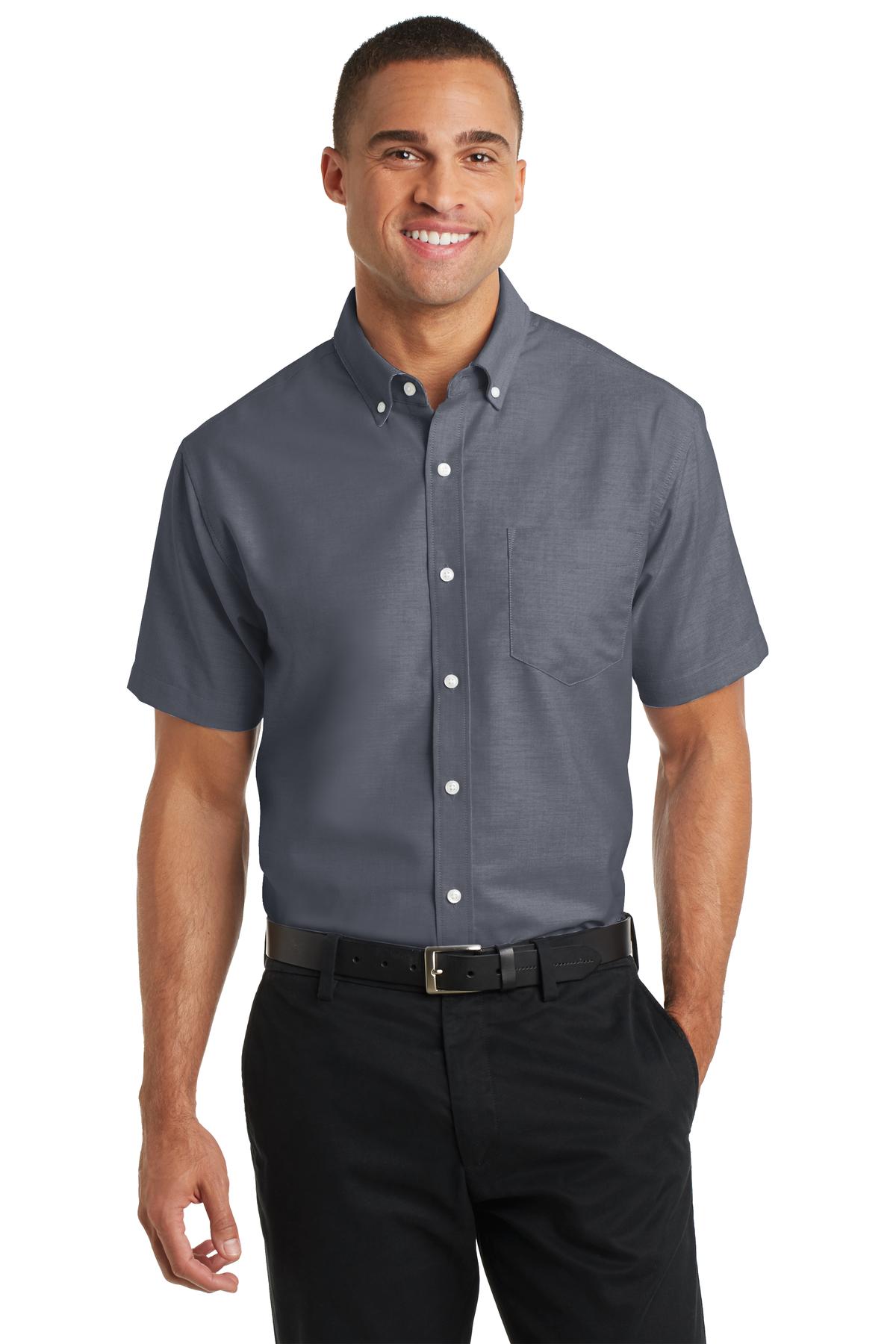 Port Authority &#174;  Short Sleeve SuperPro &#153;  Oxford Shirt. S659