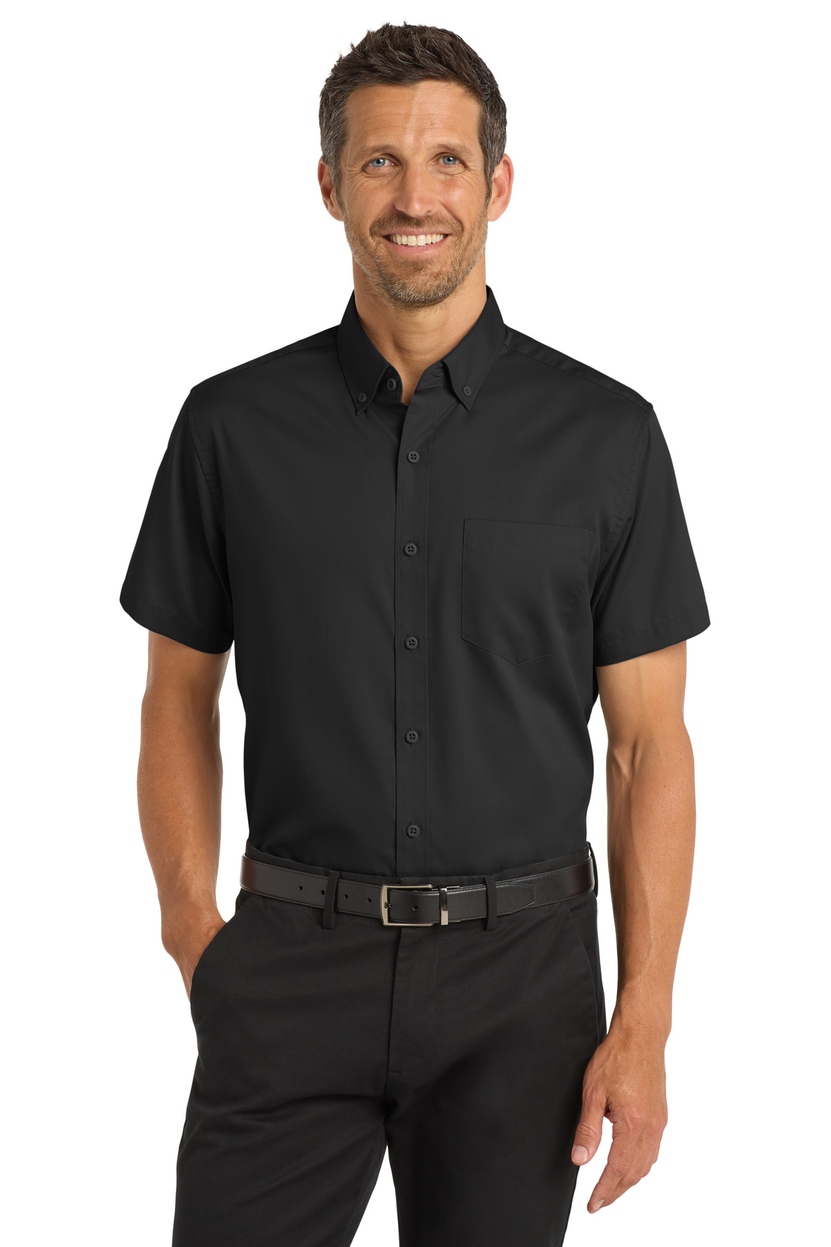 Port Authority &#174;  Short Sleeve SuperPro &#153;  Twill Shirt. S664