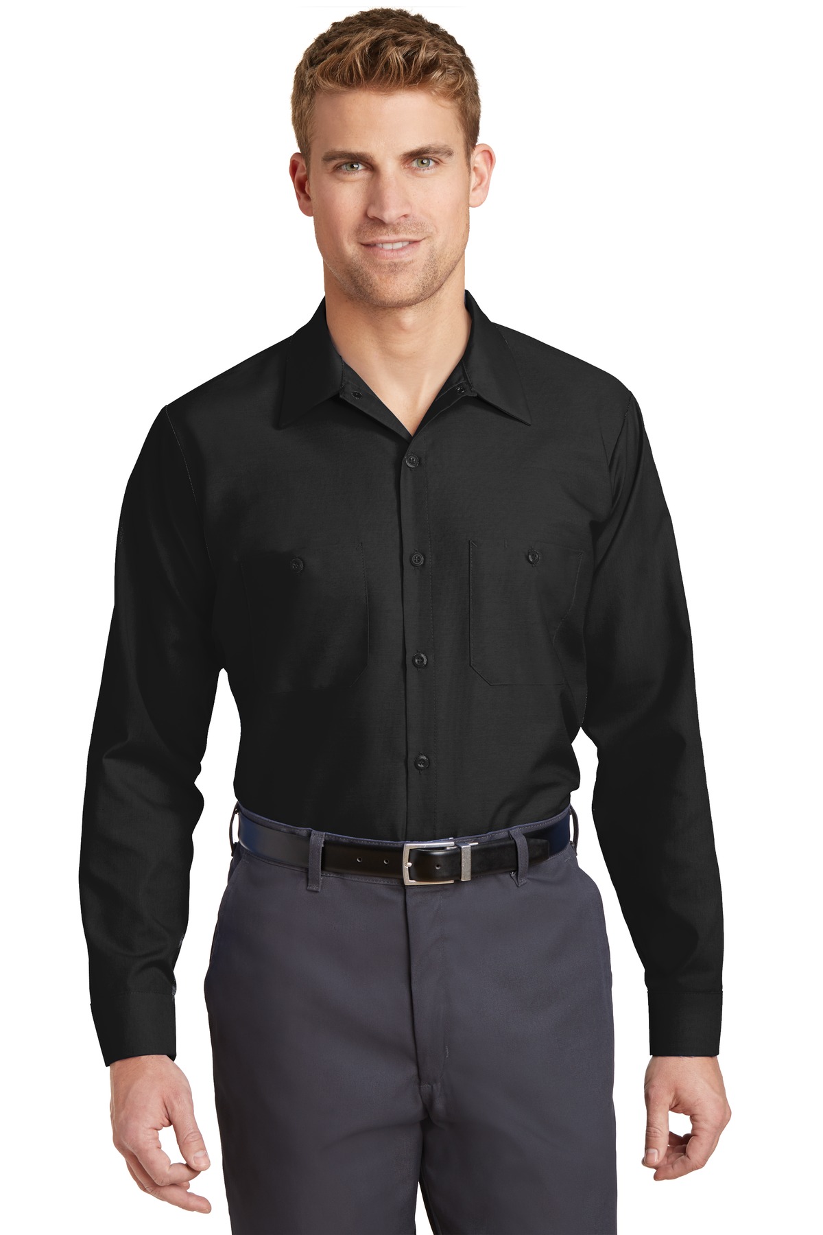 Red Kap &#174;  Long Size, Long Sleeve Industrial Work Shirt. SP14LONG