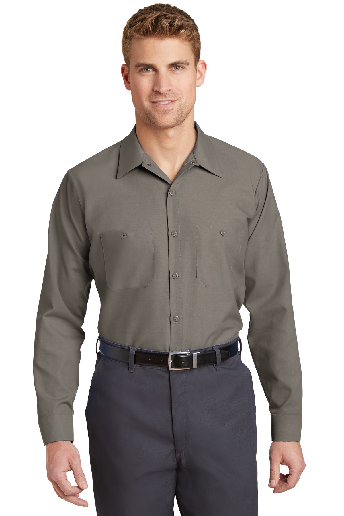 Red Kap &#174;  Long Size, Long Sleeve Industrial Work Shirt. SP14LONG