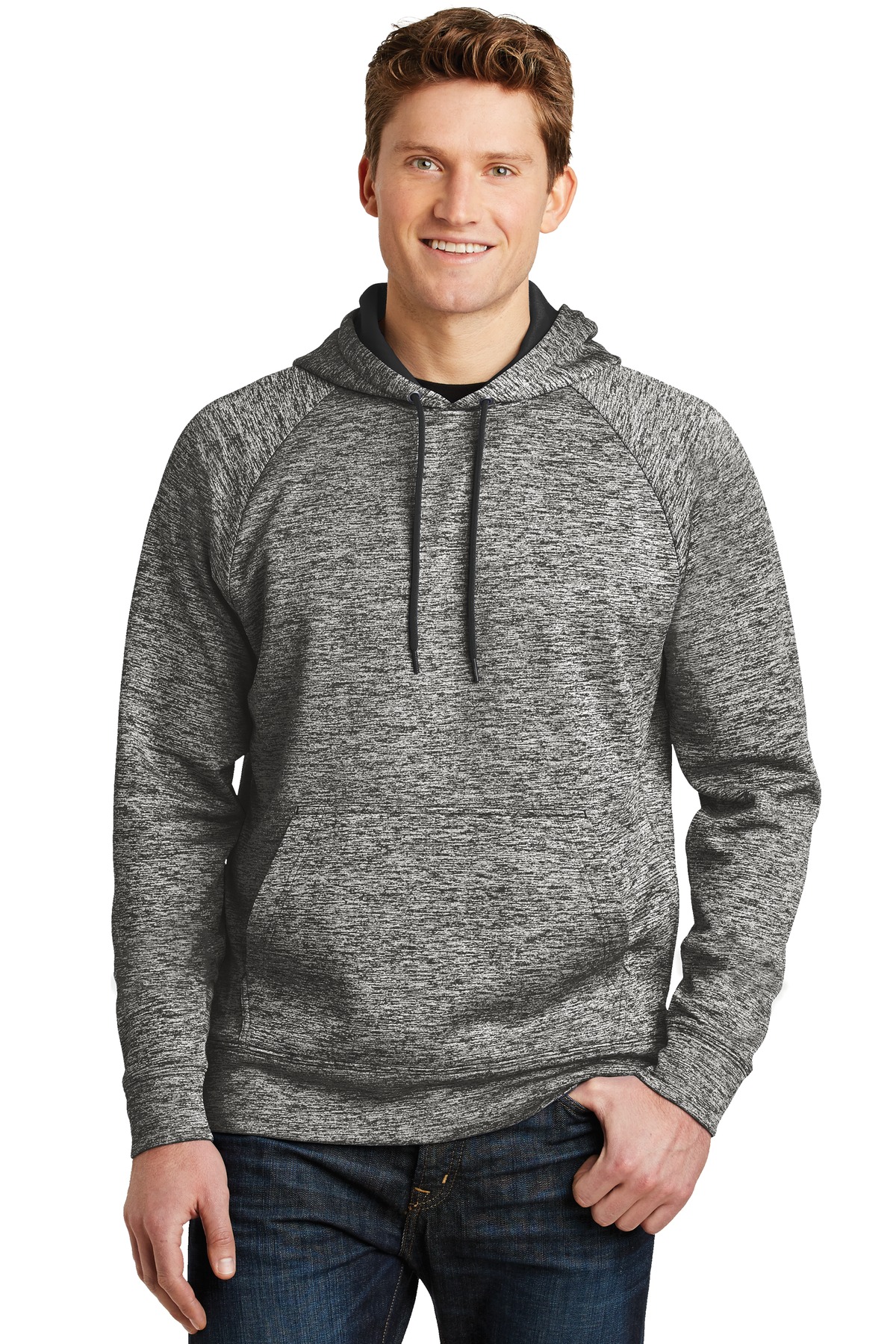 Sport-Tek &#174;  PosiCharge &#174;  Electric Heather Fleece Hooded Pullover. ST225