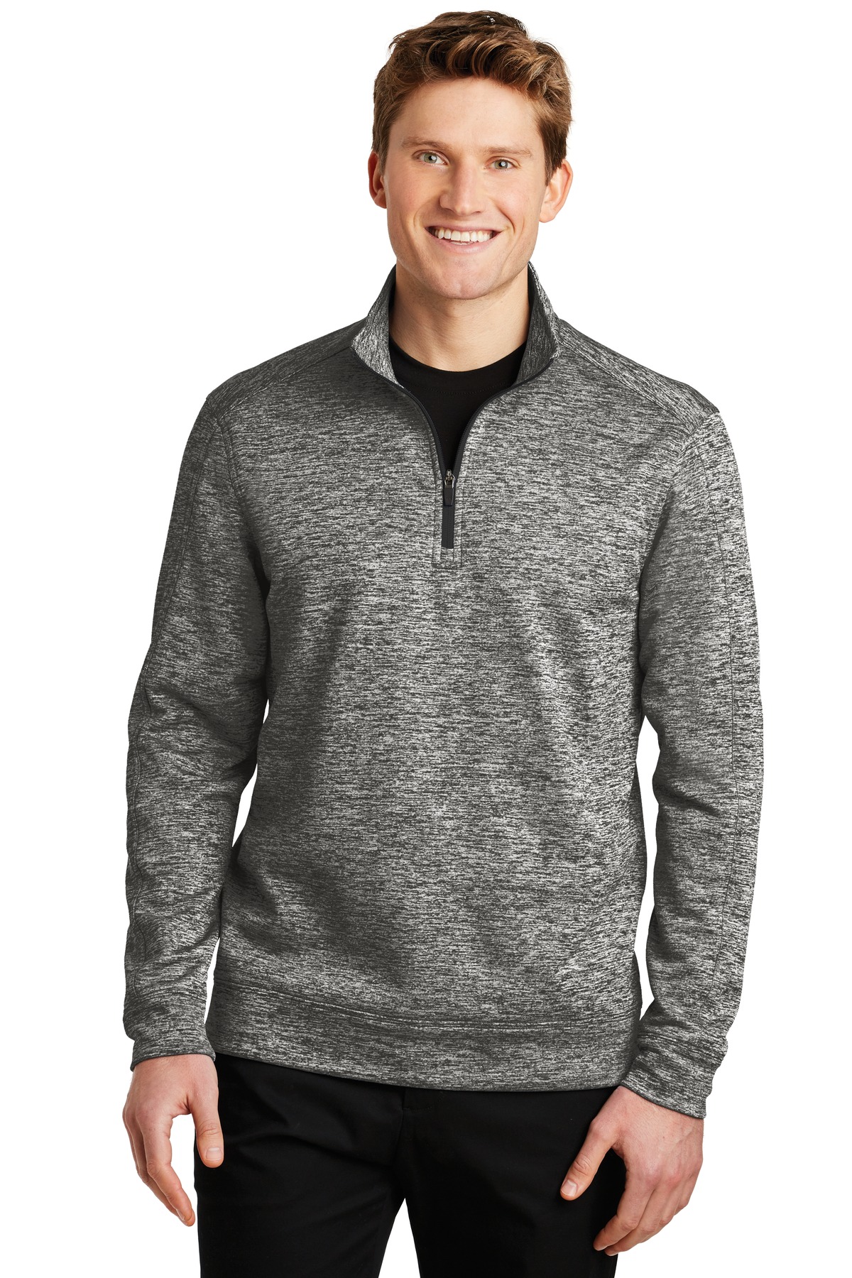 Sport-Tek &#174;  PosiCharge &#174;  Electric Heather Fleece 1/4-Zip Pullover. ST226