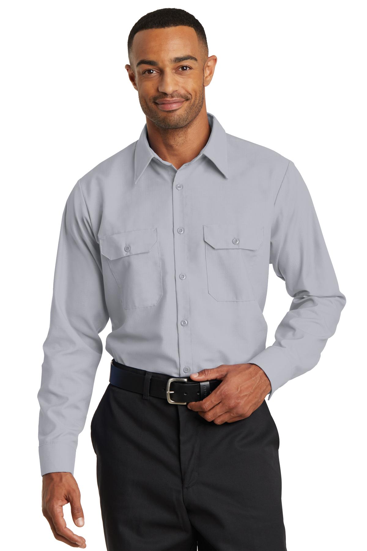  DISCONTINUED  Red Kap &#174;  Long Sleeve Solid Ripstop Shirt. SY50