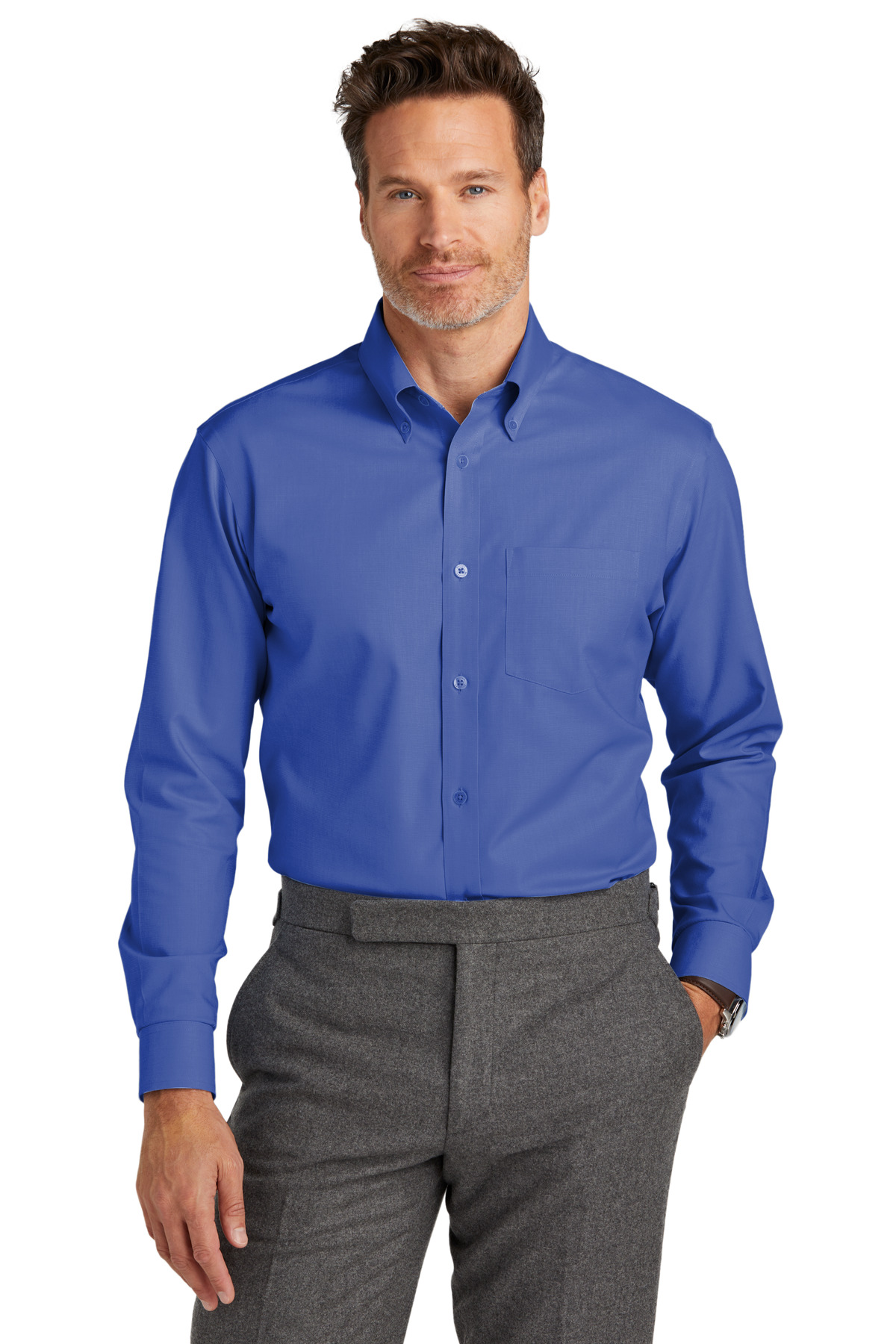 Brooks Brothers &#174;  Tall Wrinkle-Free Stretch Nailhead Shirt TBB18002