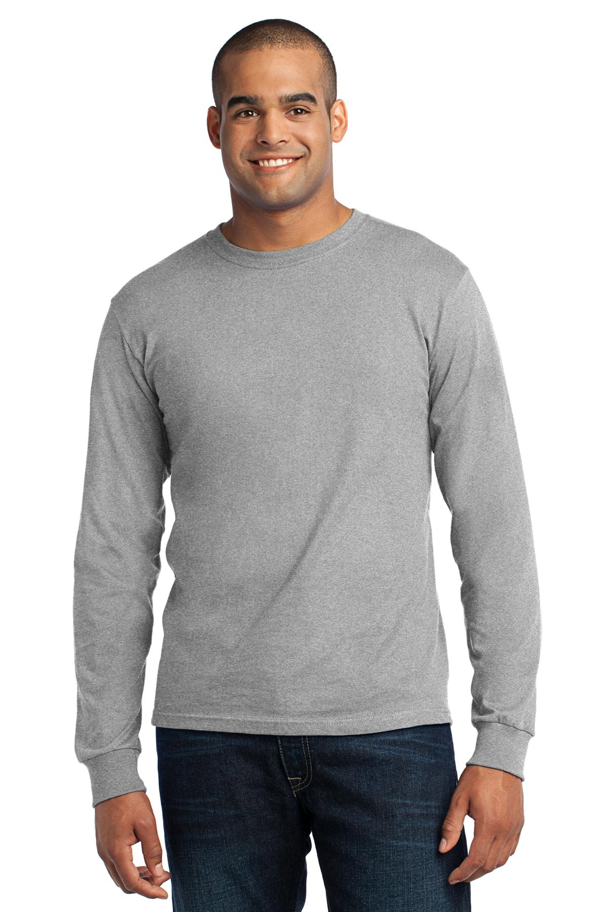  DISCONTINUED  Port & Company &#174;  - Long Sleeve All-American Tee. USA100LS
