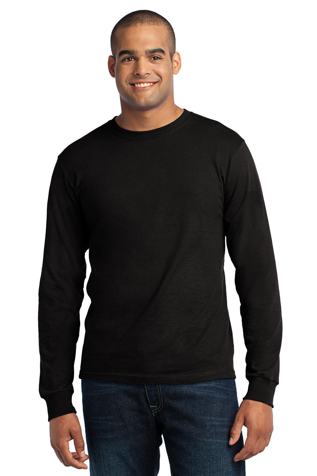  DISCONTINUED  Port & Company &#174;  - Long Sleeve All-American Tee. USA100LS