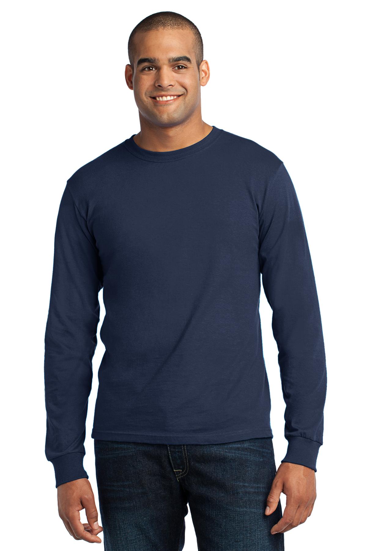  DISCONTINUED  Port & Company &#174;  - Long Sleeve All-American Tee. USA100LS