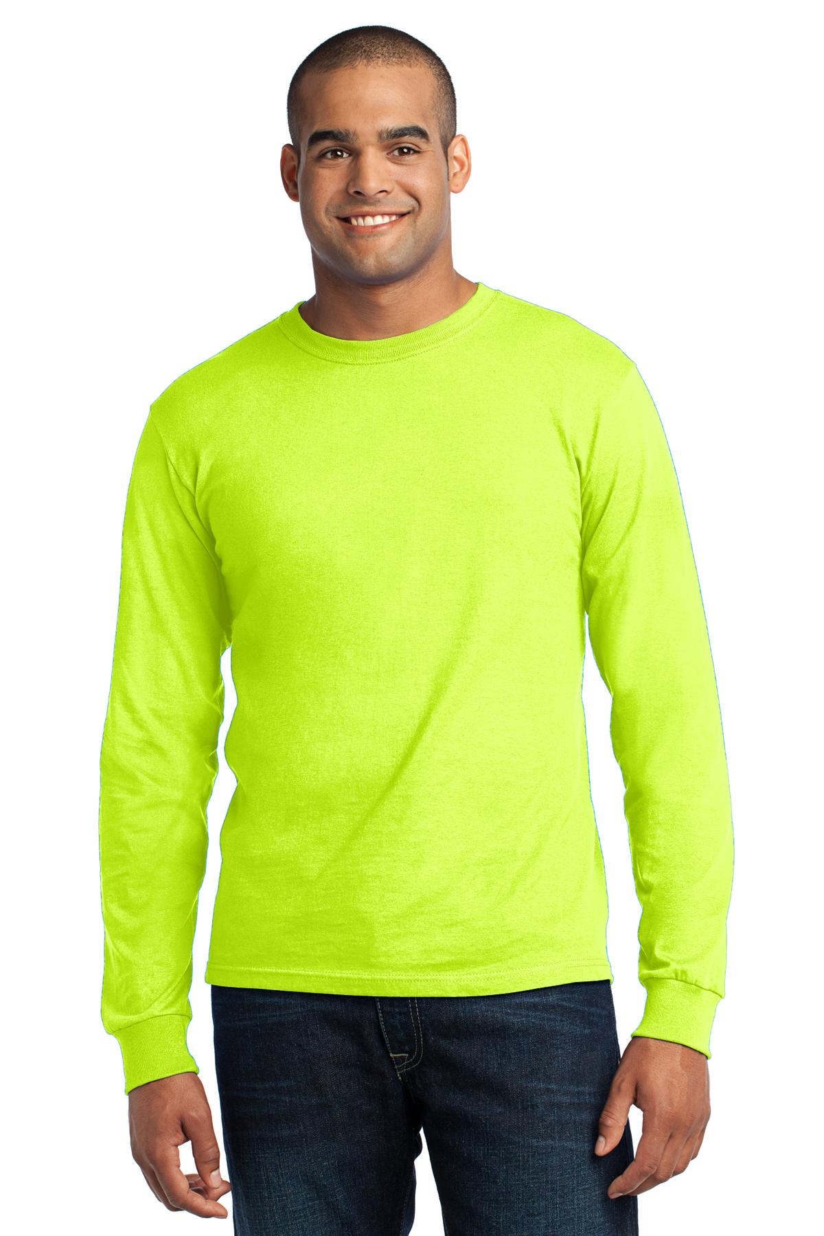 DISCONTINUED  Port & Company &#174;  - Long Sleeve All-American Tee. USA100LS