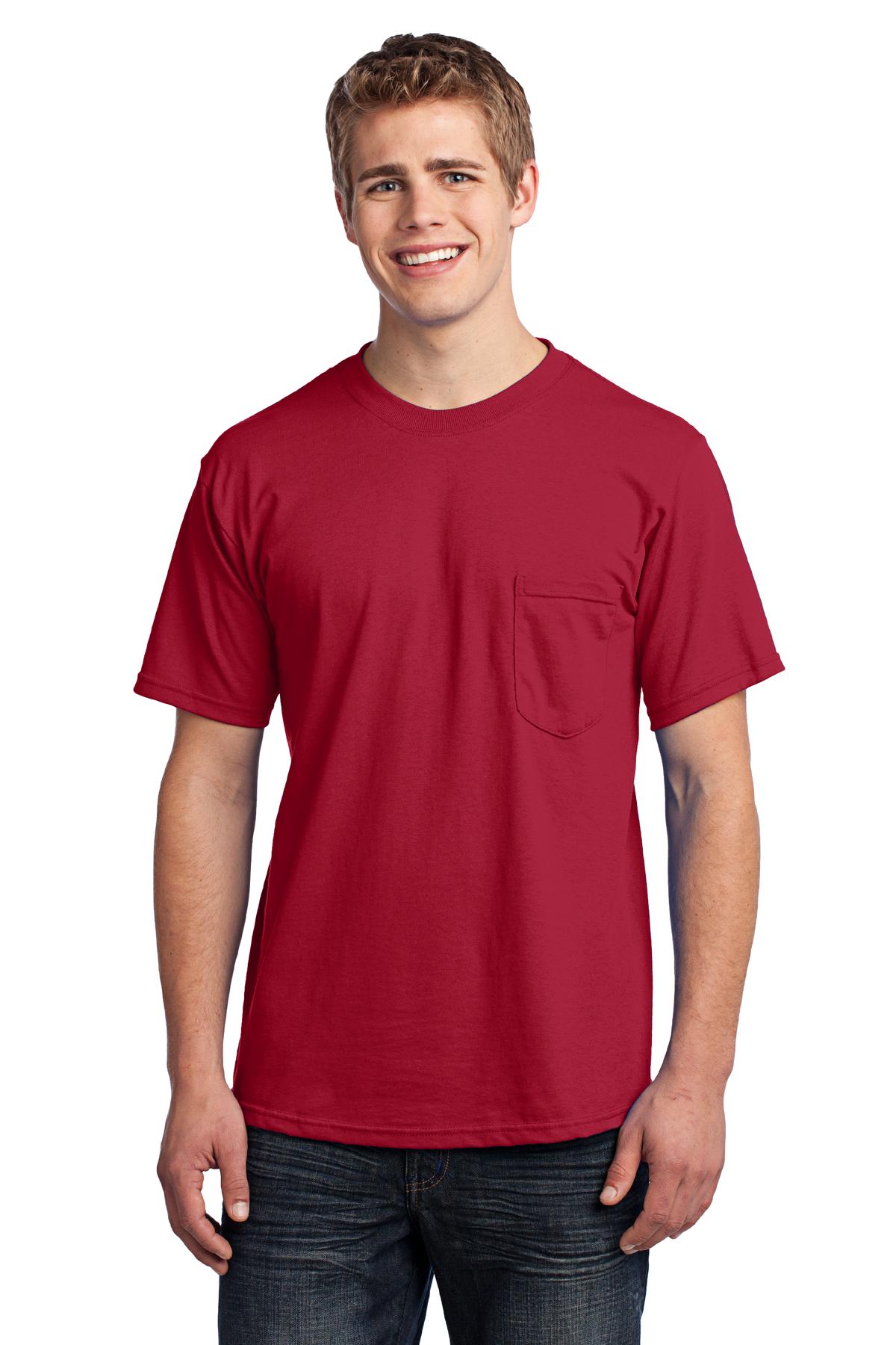  DISCONTINUED  Port & Company &#174;  - All-American Pocket Tee. USA100P