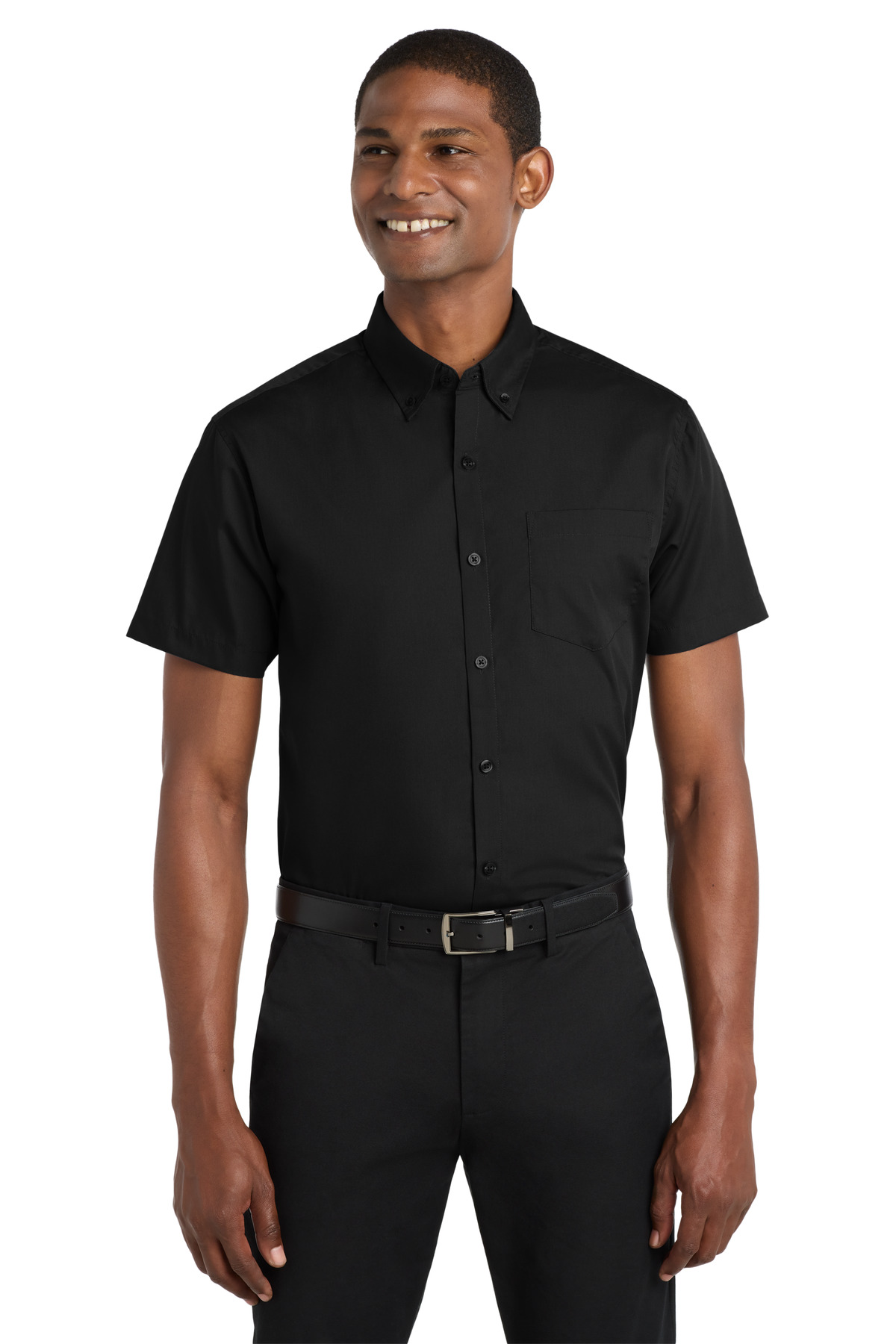 Port Authority &#174;  Short Sleeve Carefree Poplin Shirt. W101