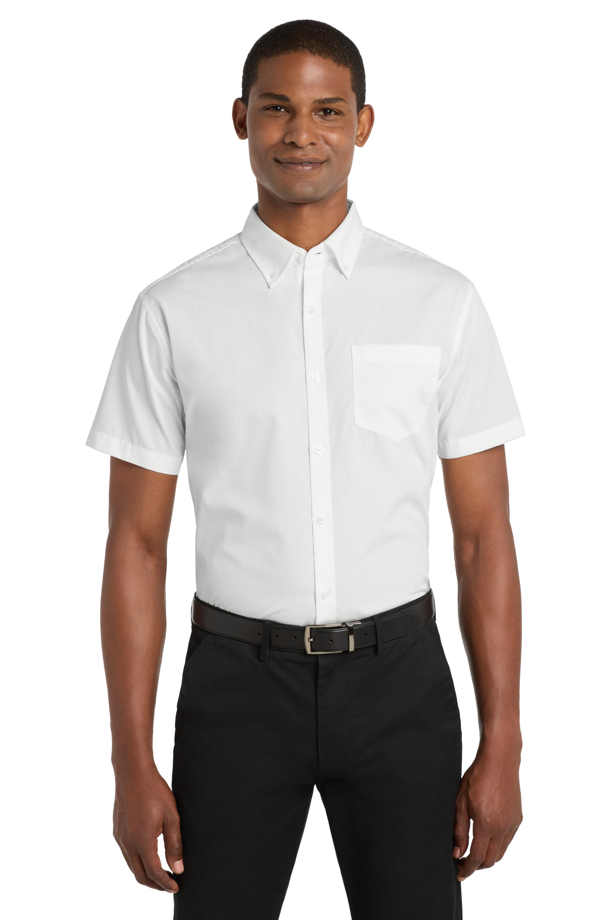Port Authority &#174;  Short Sleeve Carefree Poplin Shirt. W101