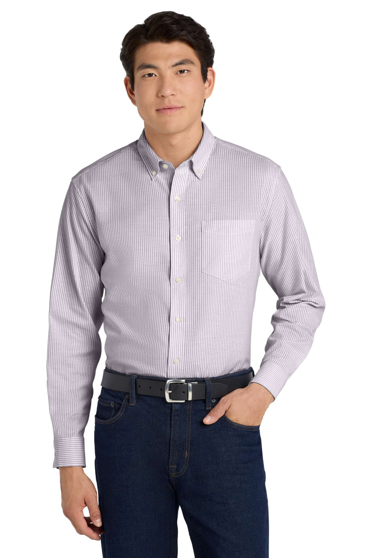 Port Authority  &#174;  SuperPro  &#153;  Oxford Stripe Shirt. W657