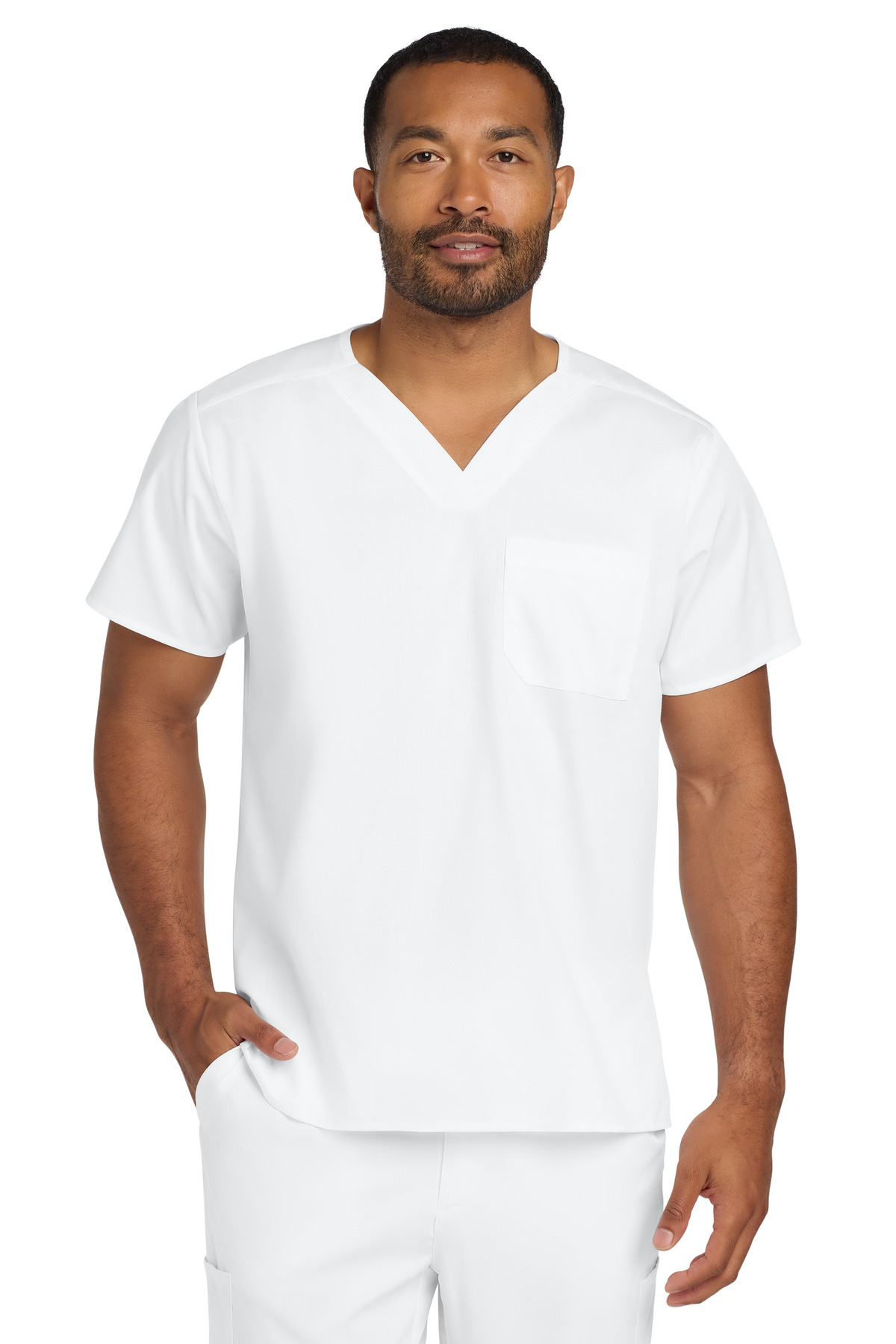 Wink &#174;  Unisex WorkFlex Chest Pocket V-Neck Top WW3160