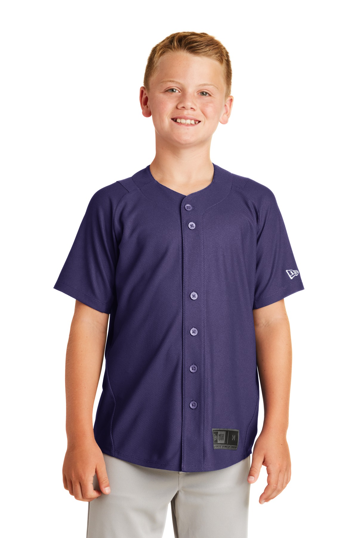New Era  &#174;  Youth Diamond Era Full-Button Jersey. YNEA220